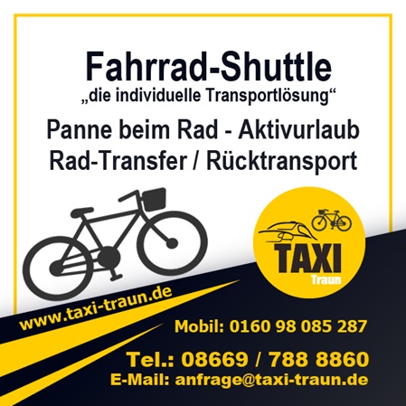 Fahrradshuttle - Taxi Traun in Traunreut